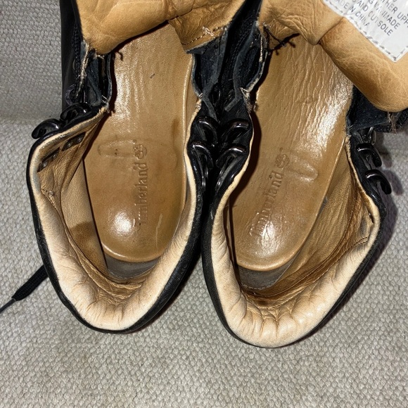 Timberland women’s size 7 Black Leather Lace Up Boots - Picture 4 of 14